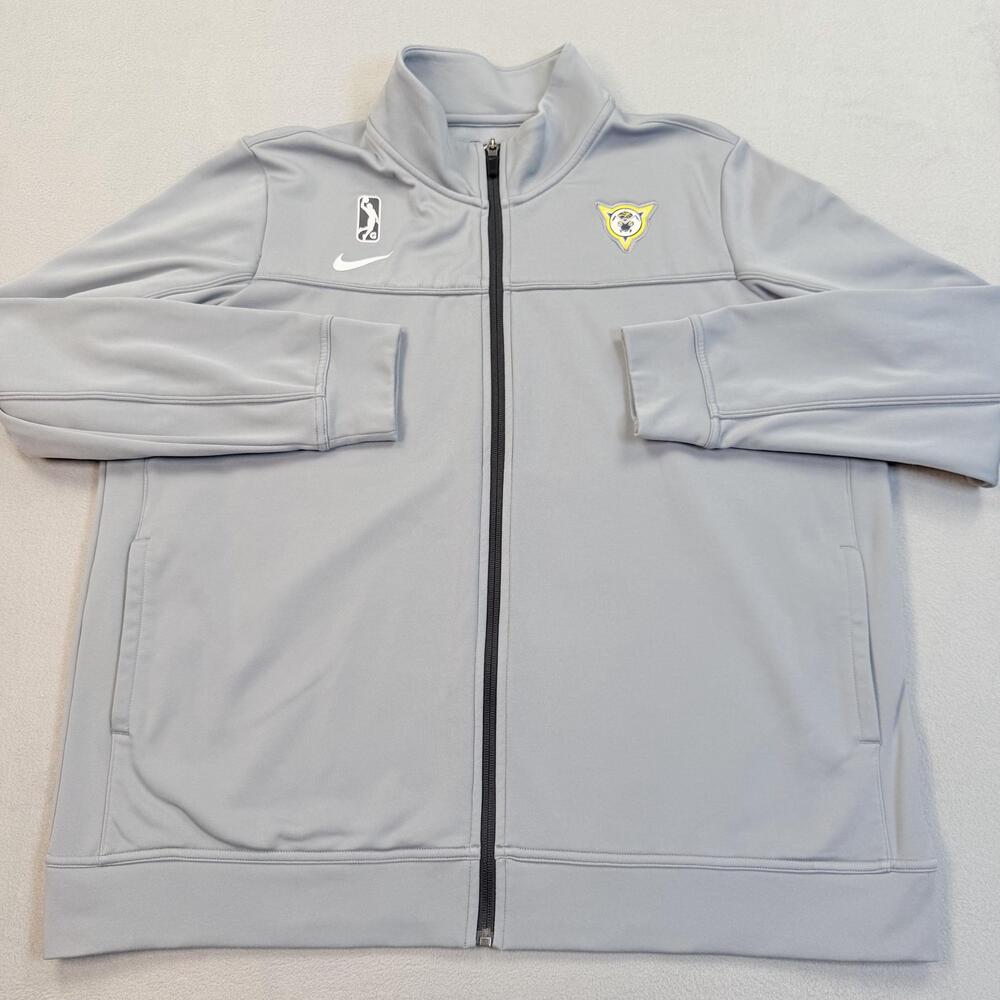 Mad Ants NBA G League Track Jacket Mens 2XL Gray NBA Basketball Nike Dri-FIT